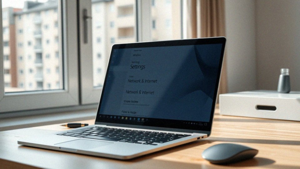 Co zrobić, aby otworzyć zakładkę 'Sieć i Internet'?