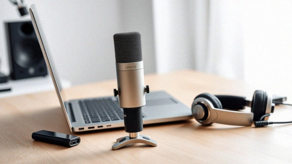 Jakie akcesoria i mikrofony mogą być używane z laptopem?