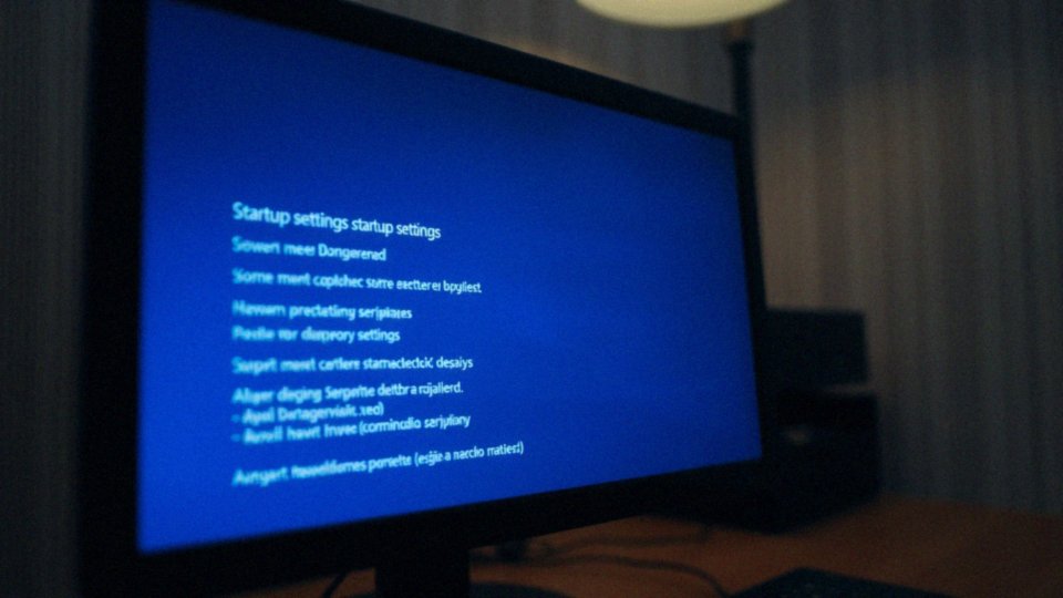 Jakie opcje startowe pojawiają się podczas uruchamiania w trybie awaryjnym?