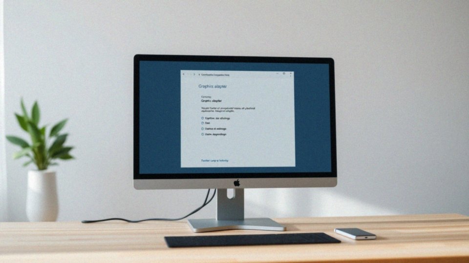 Jakie informacje można znaleźć w ustawieniach systemu Windows na temat karty graficznej?