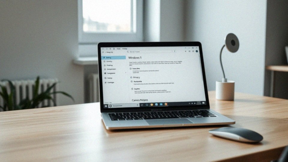 Jak włączyć lub wyłączyć dostęp do kamery w ustawieniach prywatności?