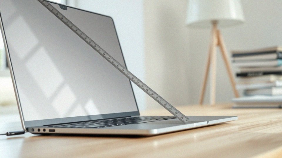 Jak zmierzyć ekran laptopa, aby poznać jego rozmiar w calach?