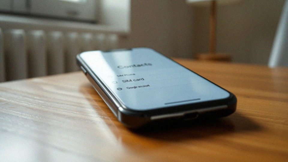 Jak sprawdzić, czy kontakty są zapisane na karcie SIM?