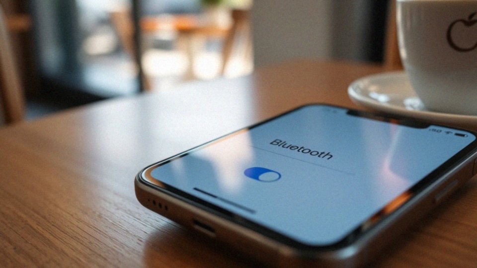 Jak przesunąć suwak, aby włączyć łączność Bluetooth?