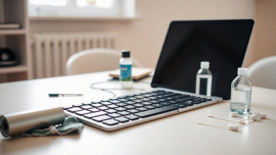 Jakie materiały są potrzebne do czyszczenia klawiatury?