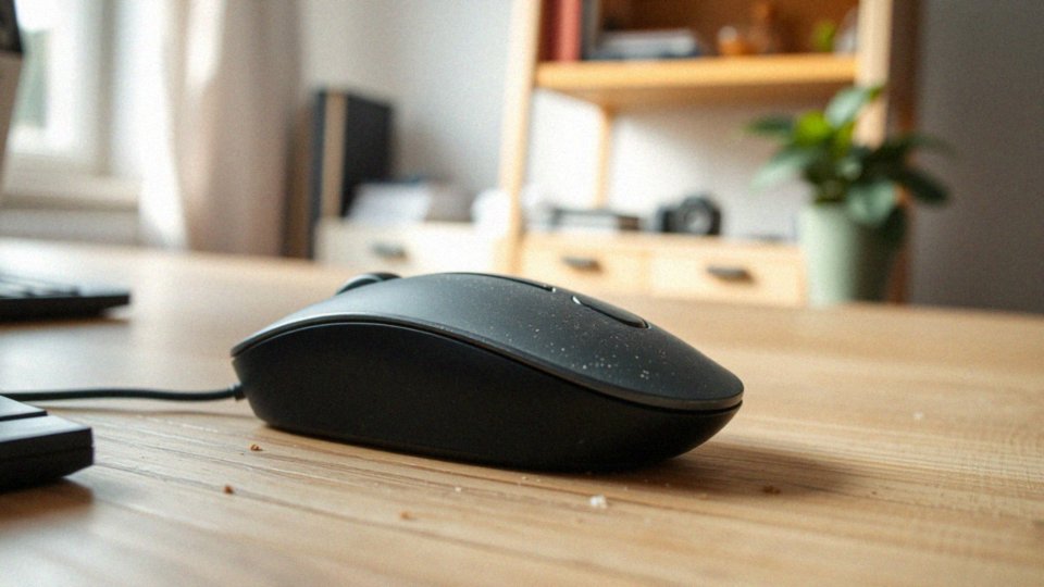 Jakie zanieczyszczenia mogą wpływać na działanie myszy?