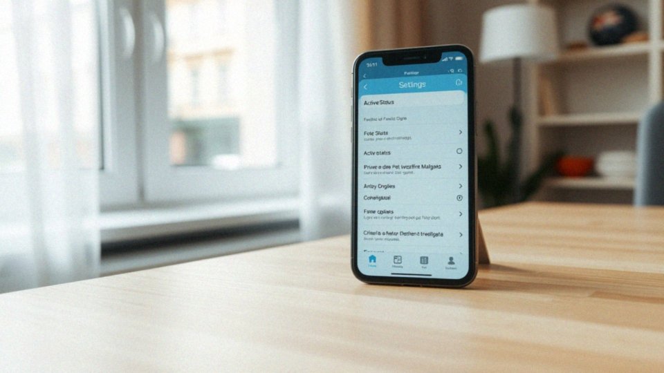 Jak użytkownik może kontrolować swój status aktywności?