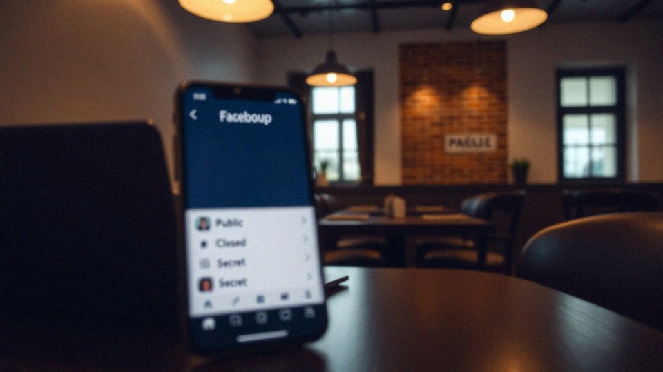 Jakie są różnice między grupami publicznymi, zamkniętymi i tajnymi?