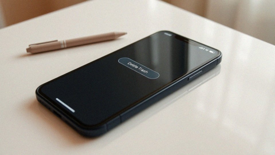 Jak opróżnić kosz w telefonie?